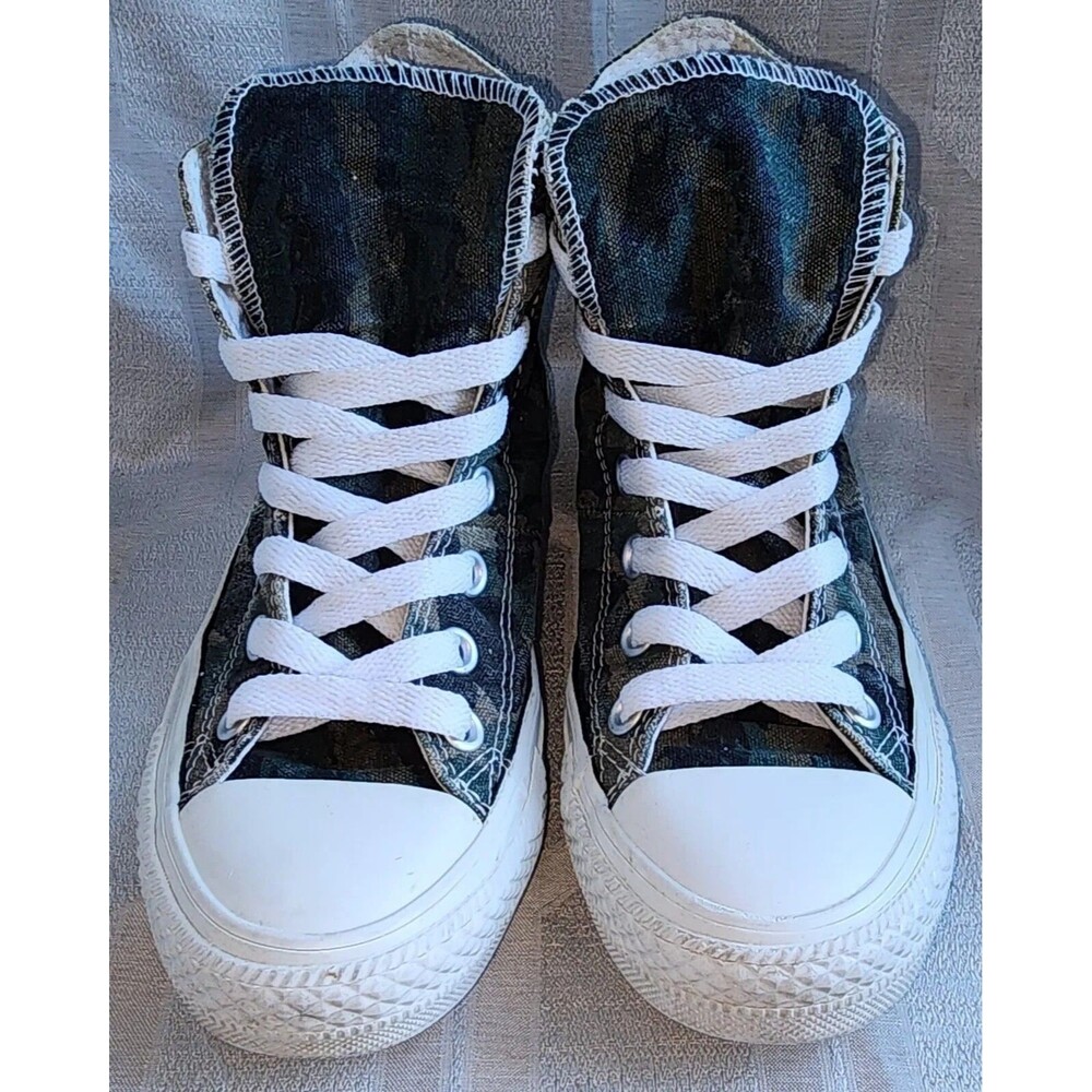 Converse All Star Green Camouflage High Top Sneaker Mens 3.5 Womens 5.5